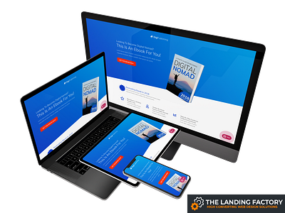 Sales template design for eBook authors author blue digital digital publishing e book ebook elementor landing page landing page concept landing page template modern page builder page layout responsive responsive design sales sales page template web design website