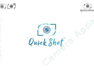 Camera Logo app branding business card design flat icon logo design minimal typography vector