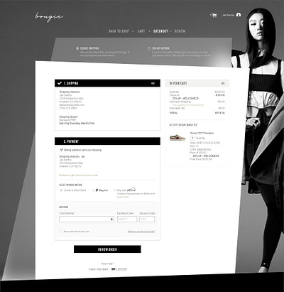 Desktop Checkout Page checkout page ui ux