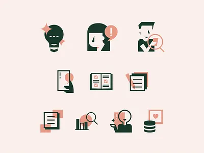 The Social Story Icons branding design icon icon design icon set icon system iconography icons illustration illustrator