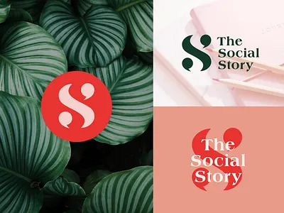 The Social Story Logos brand brand design brand identity branding branding design design illustrator logo social social media vector