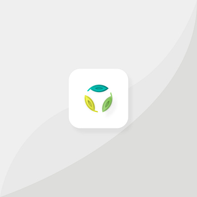 Xero App Icon 005 appicon daily100 daily100challenge dailyuichallenge ecofriendly flatdesign green iconography logodesign papercut recycle reduce reuse ui ui design uidesign uiux uiuxdesign