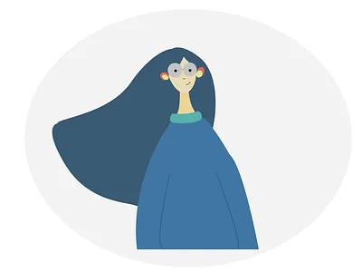 Daily Illustration - girl named Emily character dailyui dailyui challenge flat illustration girl