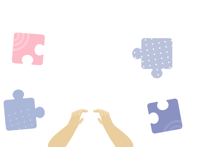 Jigsaw Puzzle 2d animation hands illustration jigsaw puzzle