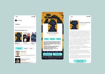 Reading App UI design concept app app design book app design figma reading app ui uiux user interface design