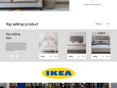 Ikea design icon minimal ui ux web website xd