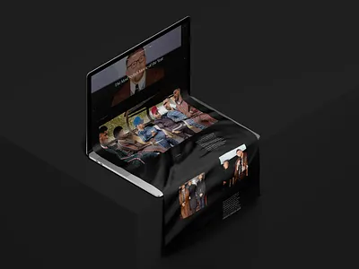 The Gentlemen // The Article Page collage concept design identity landing page layout photoshop promo ui website