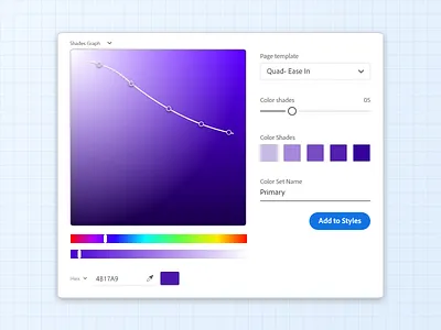 Adobe XD Color Picker: Shades Graph adobe adobe xd adobexd app design color palette color picker color scheme concept custom color picker design exploration product design shade picker shades ux xd color picker