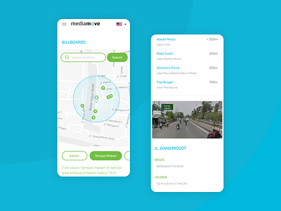 MediaMove Billboard Search Mobile Web Version advertising advertising agency billboard billboard search company profile company website indonesia jakarta mobile web mobile website placement responsive website street view ui ux
