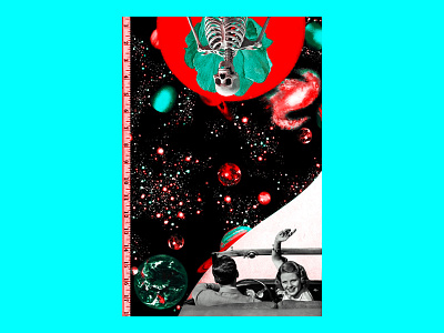 D e a t h p a t h art direction article book collage culture design pop art portrait poster simple skull street vector