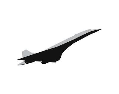 Concorde airplane design illustration