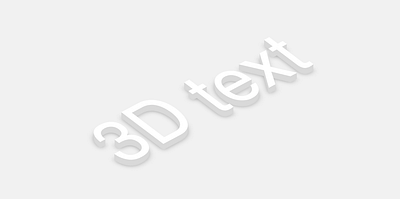 3D TEXT - CSS 3dtext design typogaphy webdesign website