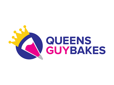 Queens Guy Bakes Final Identity Design branding crest design icon identity illustration logo nyc typography vector