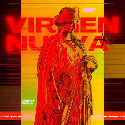 Virgen 3d 3d art art direction artdirection cinema4d colors street