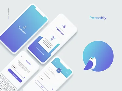 Passably - Password App app branding design illustration password manager ui ux