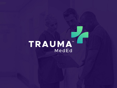 Trauma Med Ed branding education logo medical trauma