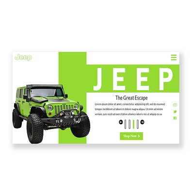 Jeep design graphicdesign ux uxdesign web web design webdesign webdesigns