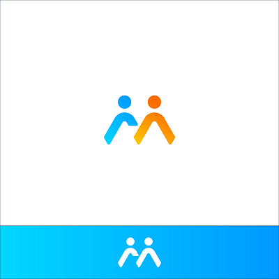 teleconference blue design icon logo vector yellow