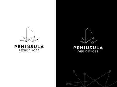 Residences Logo Concept brand branding colorful connect design digital flat home house identity logo ui vector