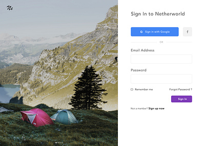 Sign In page Concept concept design log in login screen sign in uidesign uiux uxdesign web design