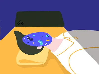 Click bait costing sleepless nights character click bait illustration insomia late night night phone sleepless