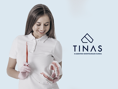 Tinas Dental Clinic Branding abstract blue branding clinic dental diamond luxury minimal pastel repiano teeth