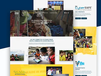 Digi Empower landing page carousel concept hero image landing page ui user interface ux website
