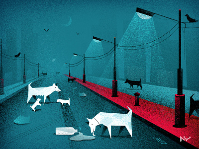 Who will Feed the Stray dogs? conceptual fact illustration quarantine straydogs