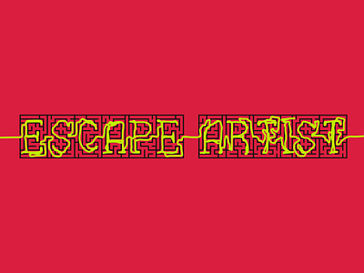 Escape Artist Podcast Cover Concept 10 album album art album artwork album cover album cover design escape artist illustration maze pod podcast podcast art podcast logo podcasting podcasts simple typography