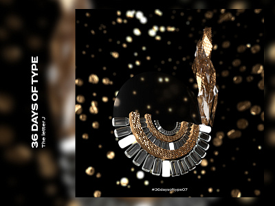 36 Days of Type | J 3d 3dtype adobedimension art graphics j letters type typography