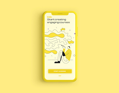 Kiddo | Onboarding app clean concept design illustration minimal mobile typography ui ux