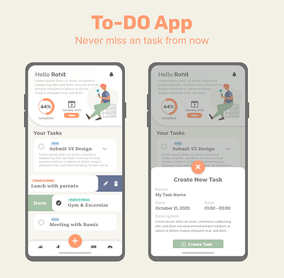 To Do App app ui todo web xd design