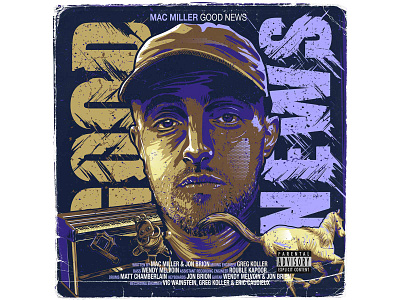 Mac Miller fanart illustrator portrait vector