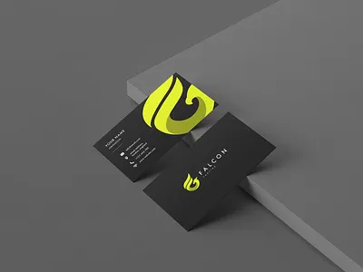 Business Card Design - Falcon Rides black business card business card design businesscard design mockup ride vehicle