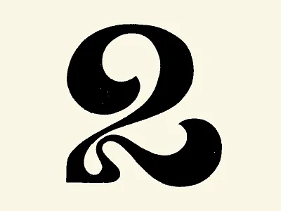 Number 2 36daysoftype branding dribbble hand drawn hand lettering hand sketched illustration lettering lettering art lettering logo lettermark logo logodesign logomark logotype type type art type daily type design typography