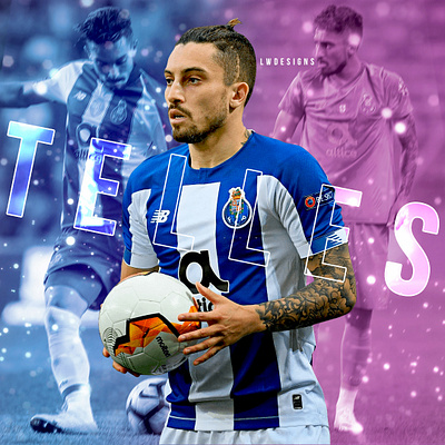 Alex Telles - FC Porto alex telles brasil design fc porto football football club football design football edit footballer gfx illustration liga nos messi photoshop porto portugal poster soccer edit telles wallpaper