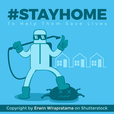 STAYHOME and Help Them Save Lives. adobe illustrator cartoon character children book corona virus coronavirus covid 19 health care medical stay at home stay home stay safe vector