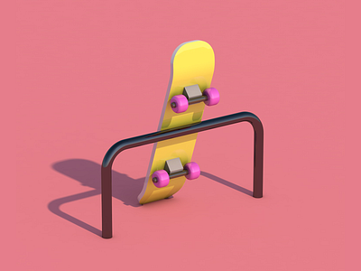 Skateboard 3D 3d 3d art 3d illustration 3d modeling c4d c4d illustration cinema4d design illustration isometric modeling relax render rolling skate skateboard skateboarding skater stayhome wheels