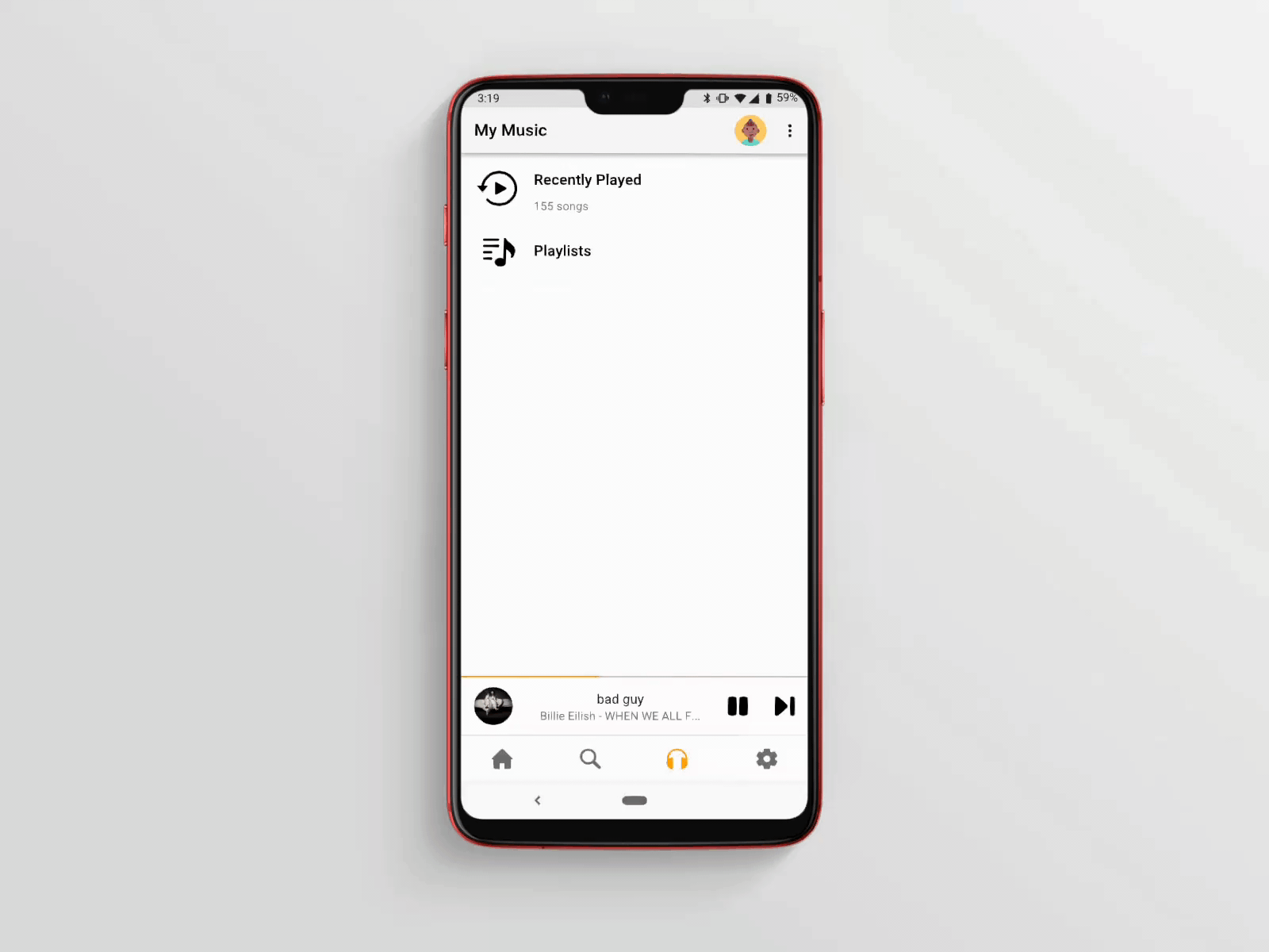 Playlist_flow adobexd animated gif musicapp musicplayer playlist flow ui design uxdesign