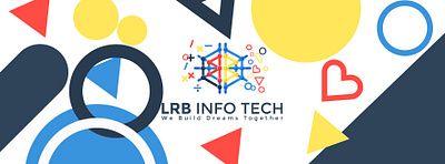 LRB INFO TECH LOGO brain brand branding creative design graphic design identity illustration illustrator landing page lettter vector web app web design webdesign website