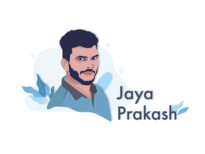 Vector character animation art blue cartoon character character character design defocs human vector face illustration jayaprakash vector