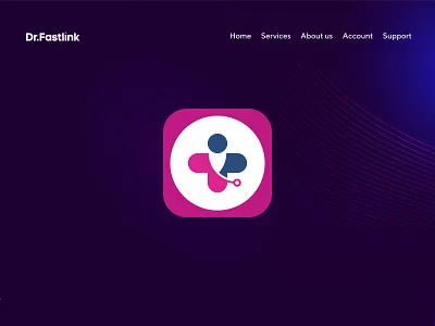 Dr.Fastlink app icon application brand dr fastlink fastlink internet kurdistan logo