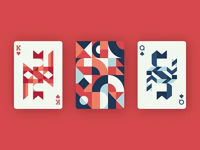 Playing Cards Design - Geometric and Abstract abstract abstract art abstract design abstraction card design cards cards design colorful geometric design geometry geomteric geomteric design illustration illustrator minimal playing card playing cards playingcards shapes vector