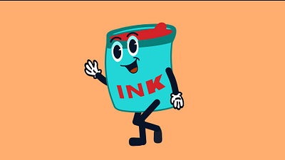 Ink Jar branding character character design illustrator ink mascot