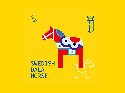 CoffeeHouse by George | 01 brand identity branding coffee color dala horse design fika flat graphicdesign illustration minimal sweden vector visual identity