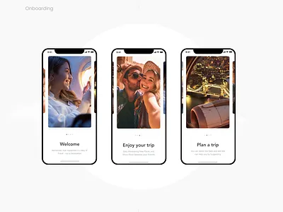 Onboarding for Travel app clean design enjoy interface mobile onboarding product slider slider design travel travel app travelling trip ui ux web welcome welcome page
