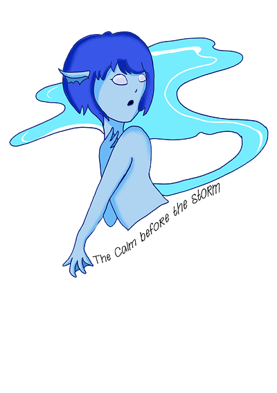 lapis cartoon character creative fanart illustration lapis lazuli steven universe type art