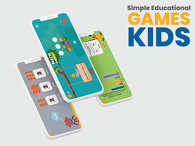 Educational kids games game illustration minimal ui uiux