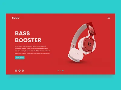 Headphone Hero Header device headphone hero kit modern modern design shot shots studio ui uidesign uiux ux uxui web web design webdesign website design webtemplate