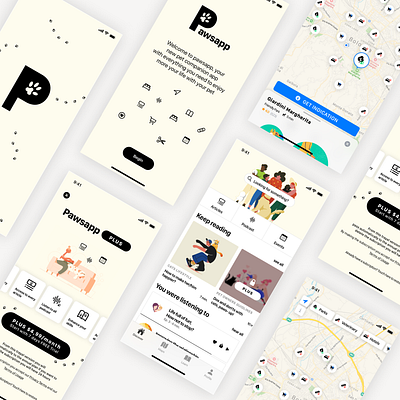 Designflows 2020 contest app apple blur branding clean design fashion graphic design graphic design icon illustrator ios iphone map music pet shop ui ux